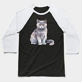 British Shorthair Cat Baseball T-Shirt